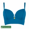 Ocean Blue Longline Bikini Oberteil