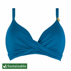 Ocean Blue Twist Bikini Oberteil
