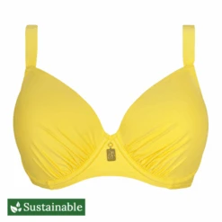 Plain Vorgeformtes Balconette Bikini Oberteil