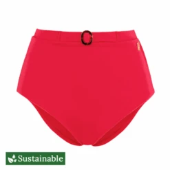 Cherry Pink High Waist Bikini Hose