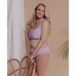 Leo Bralette Bikini Oberteil -Lacy Verkäufe annadivaswimleobralettebikinitop2 fge0105lila