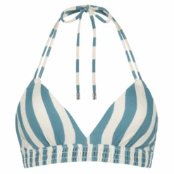 Bella Stripe Padded Triangle Bikinitop