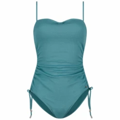 Brittany Blue Strapless Badeanzug