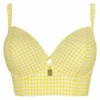 Checky Longline Bikini Oberteil -Lacy Verkäufe checkylonglinebikinitop ffc1338citron2