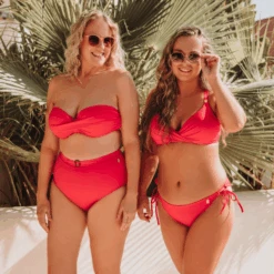 Cherry Pink Twist Bikini Oberteil -Lacy Verkäufe cherrypinktwistbikinitop2 01911cer 1