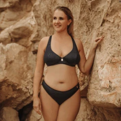 Midnight Sparkle Plunge Bikini Oberteil -Lacy Verkäufe midnightsparkleplungebikinitop2 01910nav 1