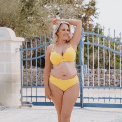 Plain Vorgeformtes Balconette Bikini Oberteil -Lacy Verkäufe plainvoorgevormdebalconettebikinitop ffc1337citron3