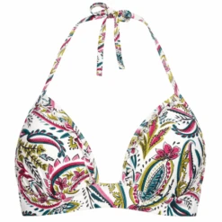Wajang Floral Triangle Bikini Oberteil